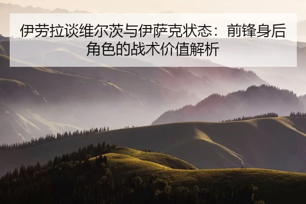 伊劳拉谈维尔茨与伊萨克状态：前锋身后角色的战术价值解析